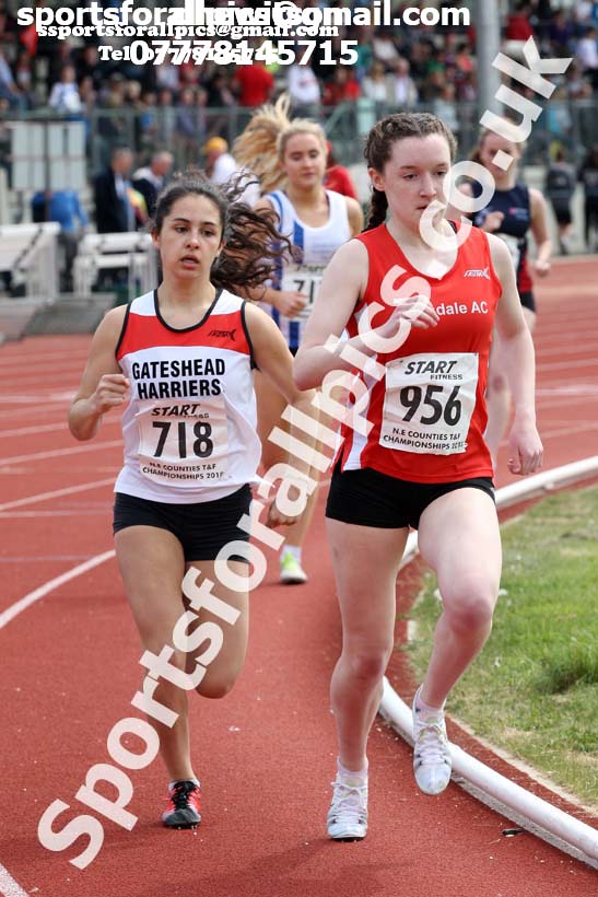 Senior women and under-20s 800 metres, North Eastern Track and Fields Champs., Middlesbrough. Photo: David T. Hewitson/Sports for All Pics